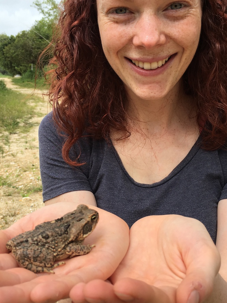 Picture of blog author Camy Beyts in the field